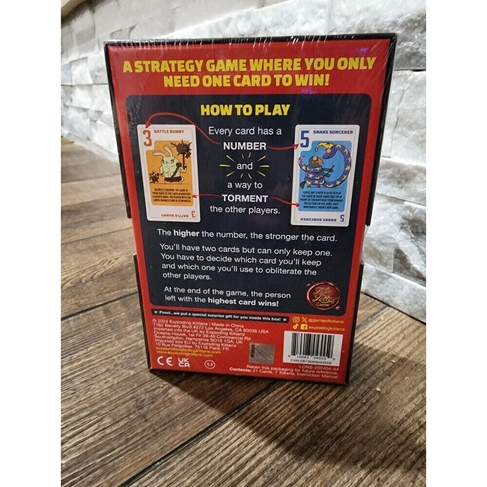 Kids Game Power Hungry Pets Game-Try To Outsmart Each Other 2-6 Players Ages 7+
